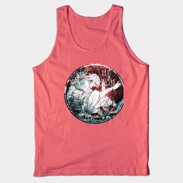 Merlin The Enchanter - The Legends of King Arthur Tank Top by The Blue Box